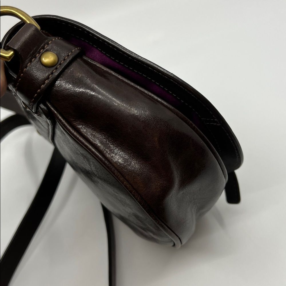Coach Mini Garcia Crossbody or Shoulder Bag Y2K Dark Brown Leather - Picture 6 of 17